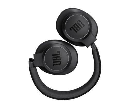 JBL Live 770NC Langalliset ja langattomat kuulokkeet, Bluetooth, 3,5 mm:n liitäntä, Musta