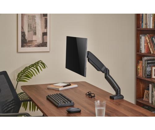 Up Up Premium yhden näytön näytön varsi 17-32'', VESA 75x75, 100x100, mattamusta