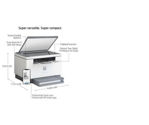 HP LaserJet MFP M234dw Tulostin Laser S/W A4 29 sivua/min Wi-Fi USB Bluetooth Ethernet LAN