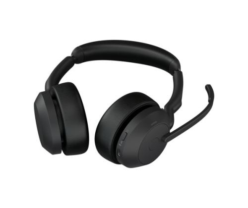 Jabra Evolve2 55 UC Stereo Link380a langattomat kuulokkeet, Bluetooth, USB-A, musta