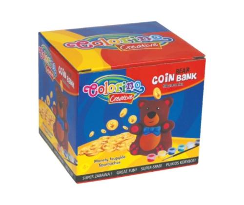 Colorino Creative Bear kolikkopankki