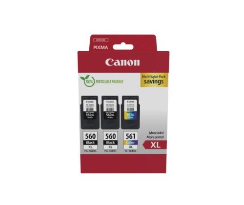 Canon PG-560XL/CL-561XL (3712C009) mustekasettien monipakkaus, BK/CMY