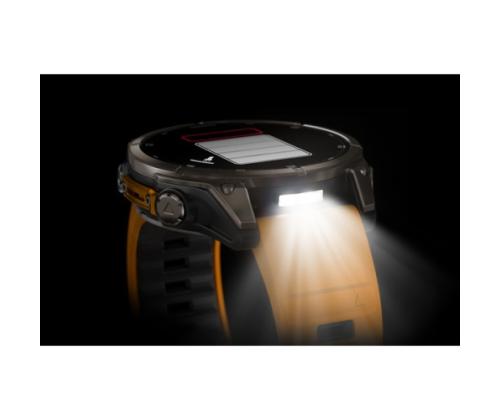 Garmin Fenix 8 älykello 47 mm AMOLED Sapphire,Titanium,Spark oranssi / grafiitti silikoni ranneke