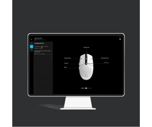 Logitech G203 Lightsync langallinen pelihiiri USB-A, 8000 DPI, musta