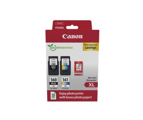 Canon CRG PG-560XL/CL-561XL (3712C008) mustekasettien monipakkaus, BK/CMY