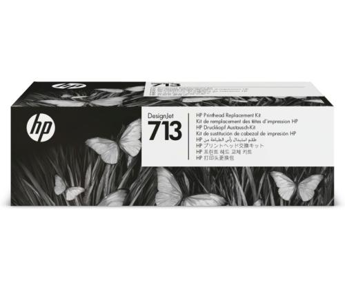 HP 713 (3ED58A) tulostuspään vaihtopakkaus, musta, syaani, magenta, keltainen