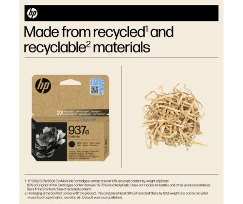 HP 937e EvoMore (4S6W9NE) mustekasetti, musta
