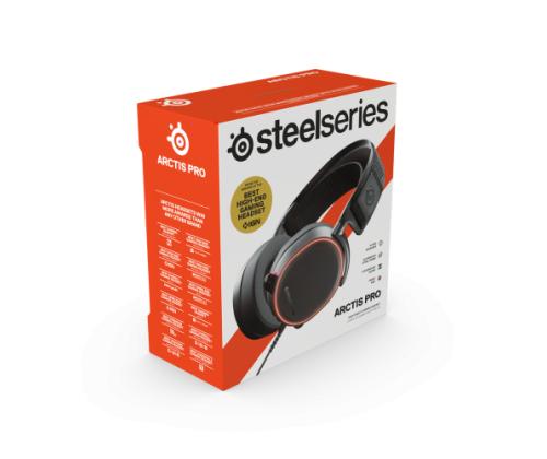 SteelSeries Arctis Pro langalliset pelikuulokkeet, 3,5 mm jakki, USB, musta