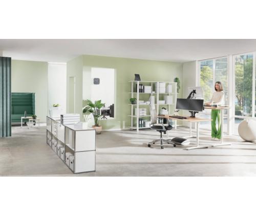 Leitz 65370089 Ergo Tilaa säästävä kaksoismonitorivarsi, tummanharmaa