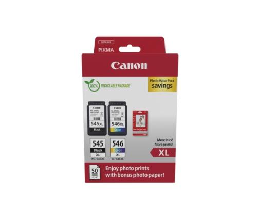Canon PG-545XL/CL-546XL (8286B011) valokuvamustepatruuna monipakkaus, BK/CMY
