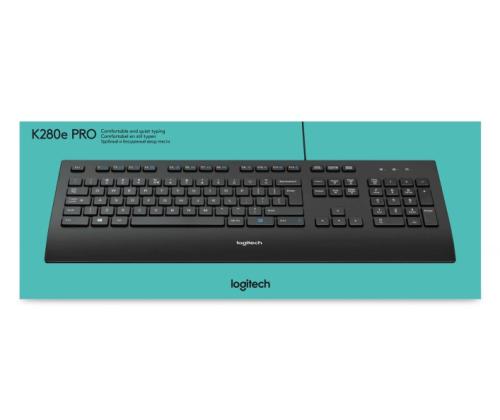 Logitech K280e Langallinen näppäimistö, USB, US, musta