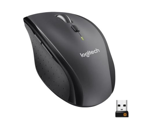 Logitech Marathon M705 langaton hiiri, langaton RF, 1000 DPI, hiilenvärinen