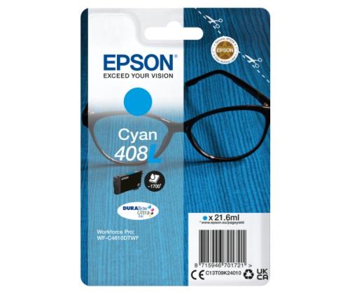 Epson 408L (C13T09K24010) mustekasetti, syaani