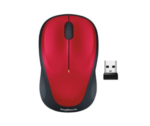 Logitech M235 langaton hiiri, RF Wireless, 1000 DPI, punainen/musta