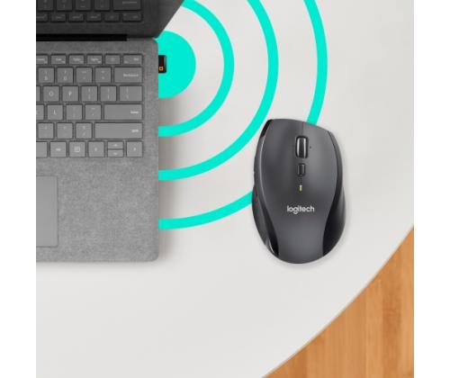 Logitech Marathon M705 langaton hiiri, langaton RF, 1000 DPI, musta/harmaa