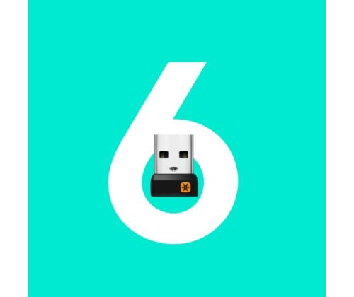 Logitech Marathon M705 langaton hiiri, langaton RF, 1000 DPI, musta/harmaa