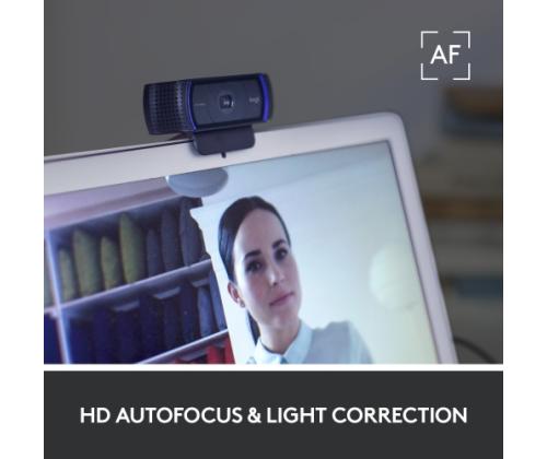 Logitech C920s PRO HD Webcam FHD 1920x1080, USB-A, musta