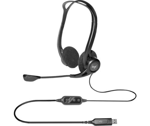 Logitech PC 960 langalliset kuulokkeet, USB-A, musta