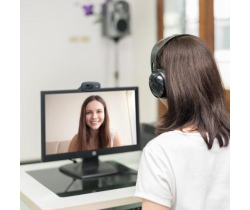 Logitech C270 HD webkamera, tummanharmaa