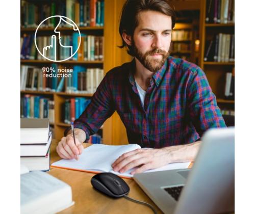 Logitech B110 hiljainen langallinen hiiri, USB-A, 1000 DPI, musta