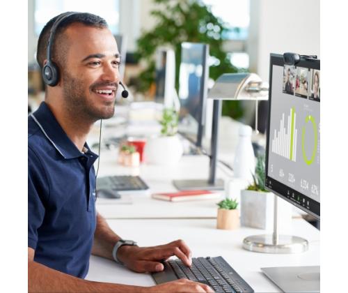 Logitech C270 HD webkamera, tummanharmaa