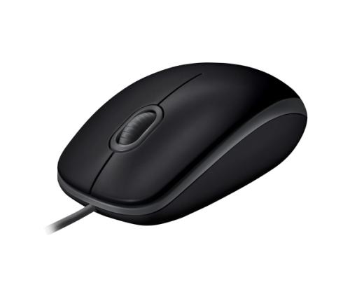 Logitech B110 hiljainen langallinen hiiri, USB-A, 1000 DPI, musta