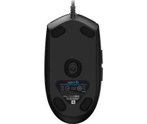 Logitech G102 LIGHTSYNC langallinen pelihiiri, USB, 8000 DPI, musta