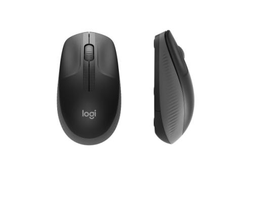 Logitech M190 täysikokoinen langaton hiiri, RF Wireless, 1000 DPI, hiilenvärinen (SPEC)