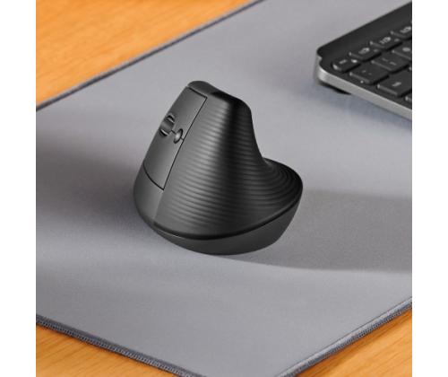 Logitech LIFT vasen langaton hiiri, RF Wireless + Bluetooth, 4000 DPI, grafiitti (SPEC)