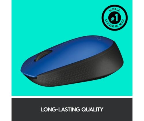 Logitech M171 langaton hiiri RF Wireless, 1000 DPI, sininen/musta