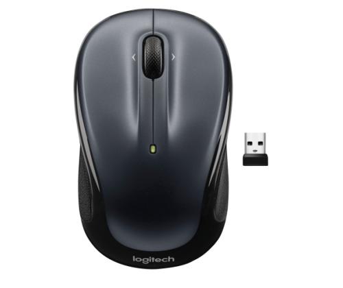Logitech M325s (910-006812) hiiri RF Wireless Optical 1000 DPI, musta/tummanharmaa