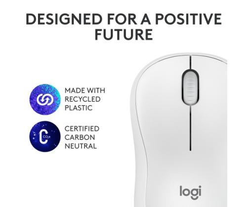 Logitech M240 hiljainen langaton hiiri, Bluetooth, 4000 DPI, luonnonvalkoinen