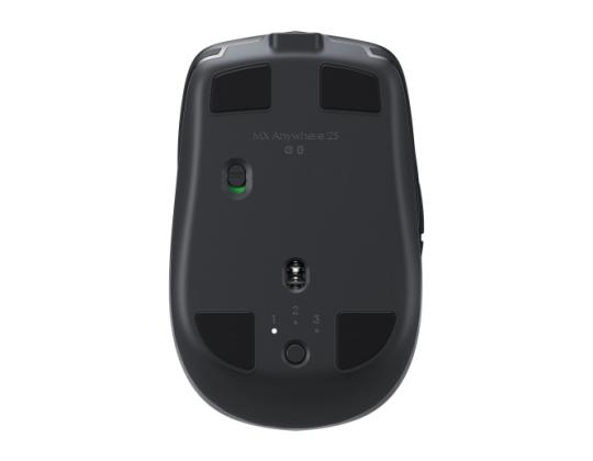 Logitech MX Anywhere 2S langaton hiiri, RF Wireless + Bluetooth, 4000 DPI, grafiitti