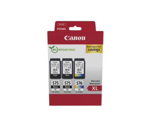 Canon PG-575XL/CL-576XL (5437C004) mustekasettien monipakkaus, BK/CMY