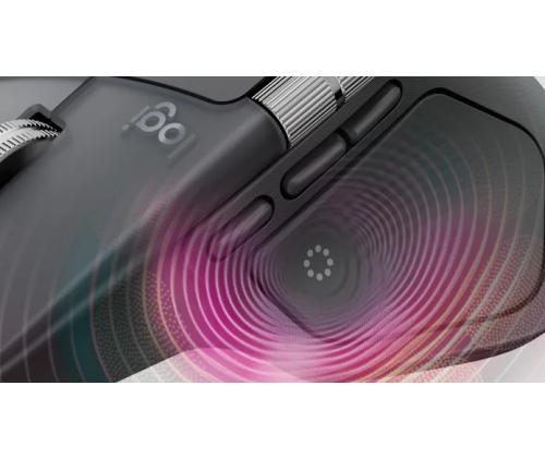 Logitech MX Master 4 for Business langaton hiiri RF Wireless + Bluetooth, 8000 DPI, grafiittipunainen