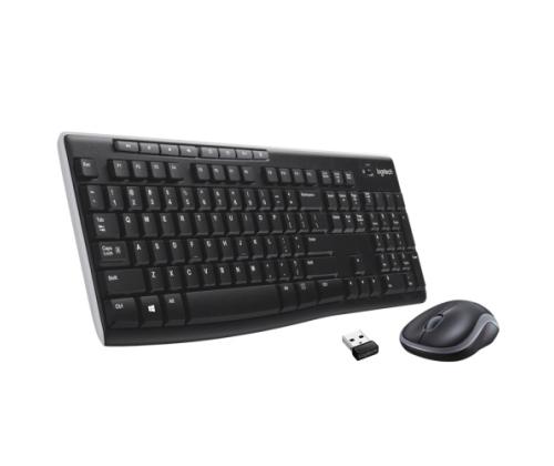 Logitech MK270 Langaton näppäimistö + hiiri, US Int, musta