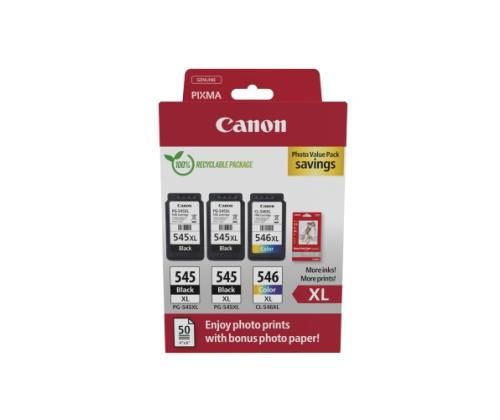 Canon PG-545XL/CL-546XL (8286B015) valokuvamustekasettien arvopakkaus, BK/CMY, monipakkaus