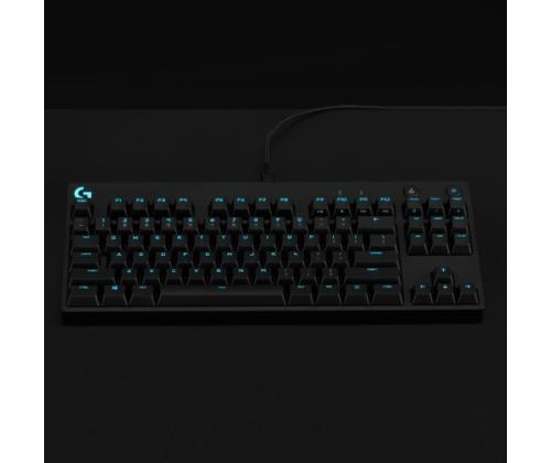 Logitech G PRO Langallinen mekaaninen pelinäppäimistö, Tenkeyless, GX Blue clicky, US INT, musta