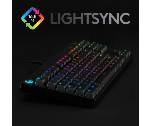 Logitech G PRO Langallinen mekaaninen pelinäppäimistö, Tenkeyless, GX Blue clicky, US INT, musta