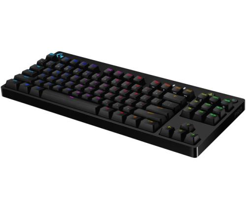Logitech G PRO Langallinen mekaaninen pelinäppäimistö, Tenkeyless, GX Blue clicky, US INT, musta
