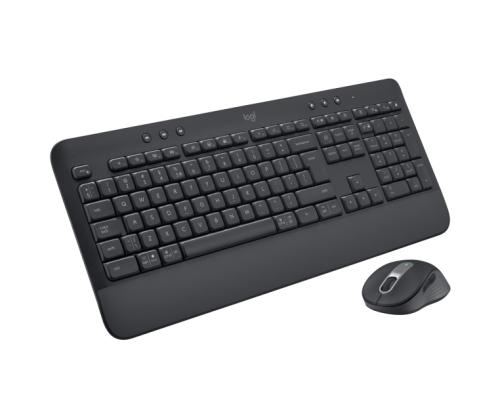 Logitech Signature MK650 Combo for Business -näppäimistö + hiiri, langaton, US INT (Qwerty), grafiittia