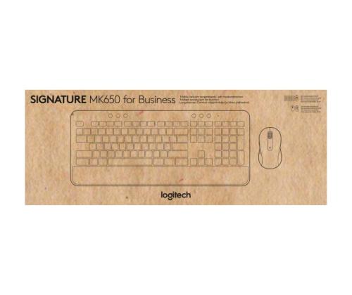 Logitech Signature MK650 Combo for Business -näppäimistö + hiiri, langaton, US INT (Qwerty), grafiittia