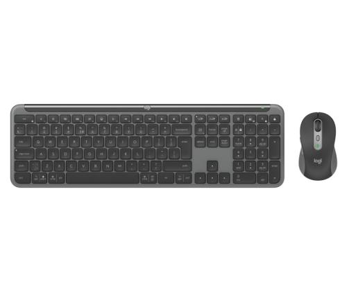 Logitech Signature Slim Combo MK950 for Business Langaton näppäimistö + hiiri, US Int, grafiitti