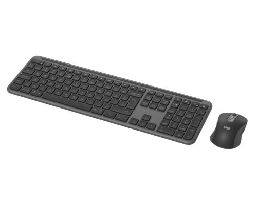 Logitech Signature Slim Combo MK950 for Business Langaton näppäimistö + hiiri, US Int, grafiitti