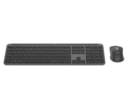 Logitech Signature Slim Combo MK950 for Business Langaton näppäimistö + hiiri, US Int, grafiitti