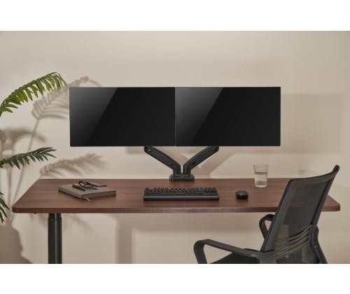 Up Up Premium Kahden näytön varsi 17-32'', VESA 75x75, 100x100, mattamusta, VESA 75x75, 100x100, mattamusta