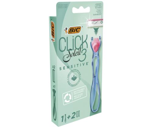 BIC System partakoneet SOLEIL CLICK Sensitive (1+2 kpl)