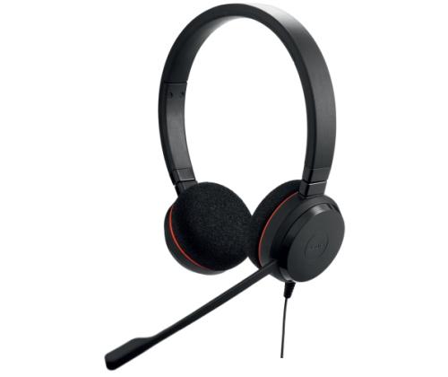 Jabra Evolve 20 UC Stereo langalliset kuulokkeet, USB-C/A, musta