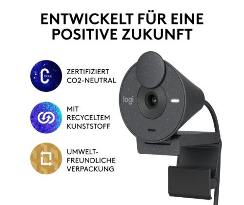 Verkkokamera Logitech Brio 300 (960-001436) Full HD, grafiitti