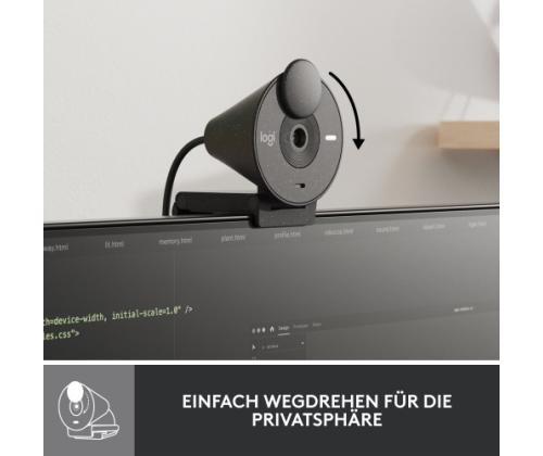 Verkkokamera Logitech Brio 300 (960-001436) Full HD, grafiitti